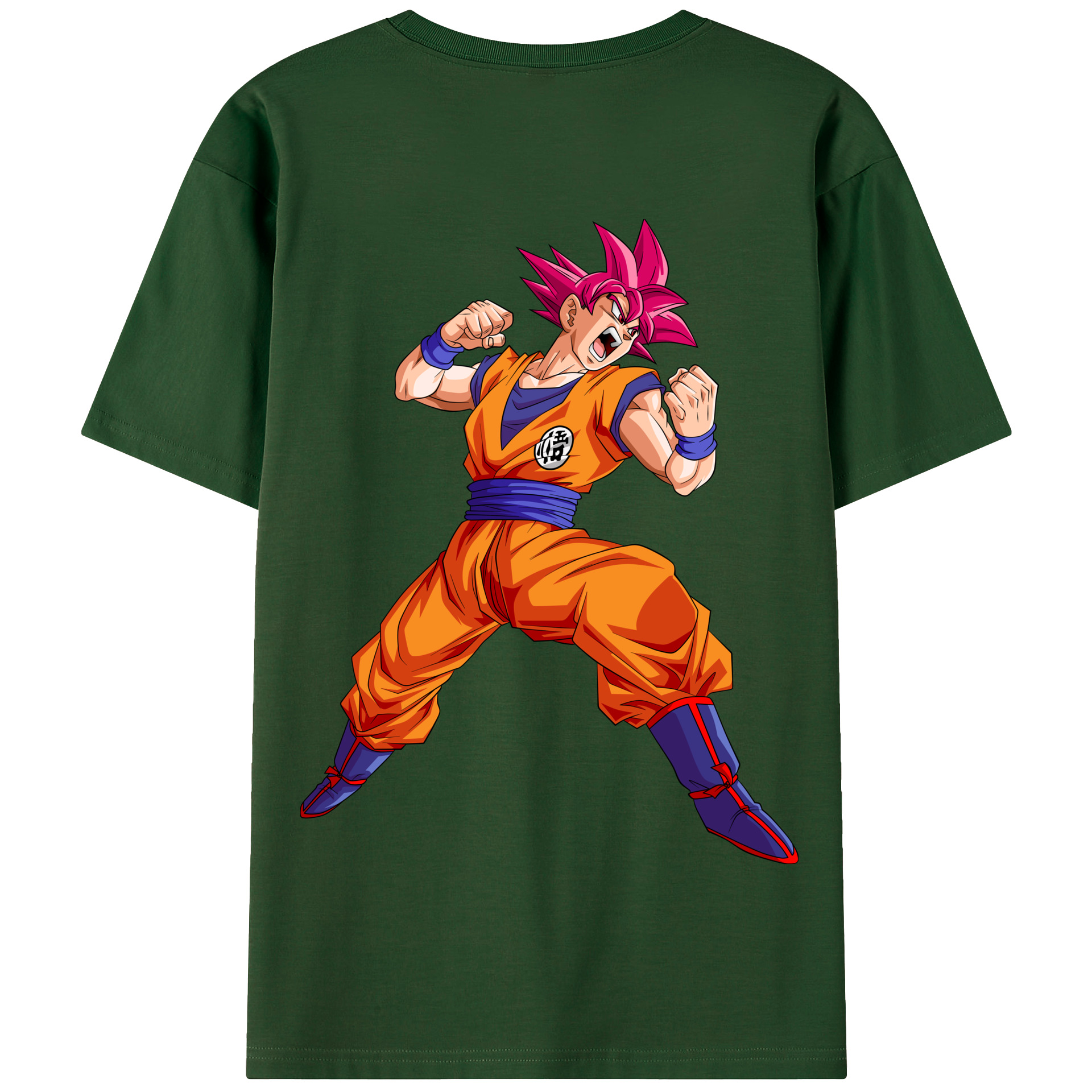 （画像用） ドラゴンボール 孫悟空（そん ごくう）Son Goku カカロット DRAGON BALL Kakarotto 綿100％半袖Tシャツ（背面プリント）